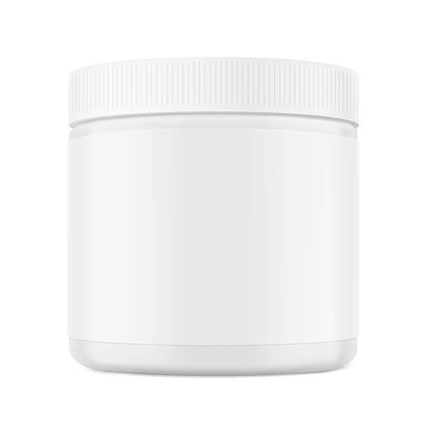 istock Blank package container for supplement, sport nutrition, powder products. 2254040531