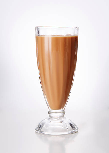istock Delicious drink, milk tea on white background 2254042459