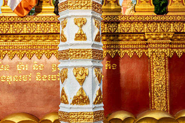 Wat Preah Prom Rath, built in the late 19th century, is the main active Buddhist temple in Siem Reap town, Cambodia. It features classic Khmer architecture, colourful murals, and statues of Buddha, reflecting the living religious culture of the city. It was renovated in the 1960s and again after damage during the Khmer Rouge era.