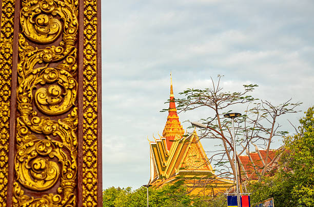 Wat Preah Prom Rath, built in the late 19th century, is the main active Buddhist temple in Siem Reap town, Cambodia. It features classic Khmer architecture, colourful murals, and statues of Buddha, reflecting the living religious culture of the city. It was renovated in the 1960s and again after damage during the Khmer Rouge era.
