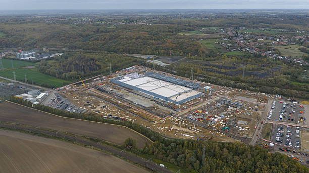 istock Large new data center construction in Farciennes, Belgium, 2254050216