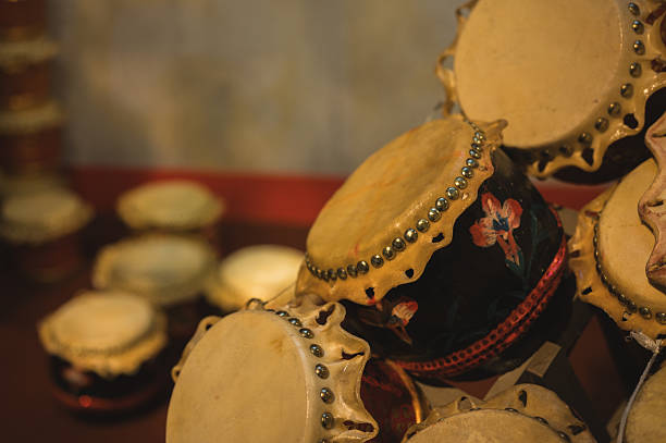 The Chinese Traditional Wooden Drum