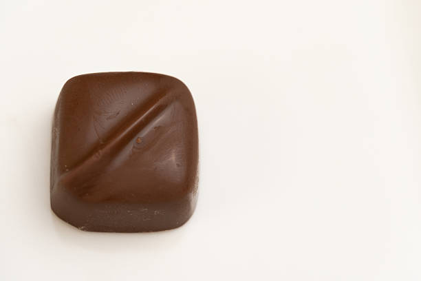 chocolate candies isolated on white background