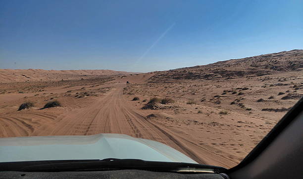 istock road in the Sharqiya Sands from a car 2254067331