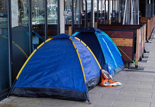 istock Bristol UK 12-29-2025 Two tents set up outside a restaurant during winter. 2254068547