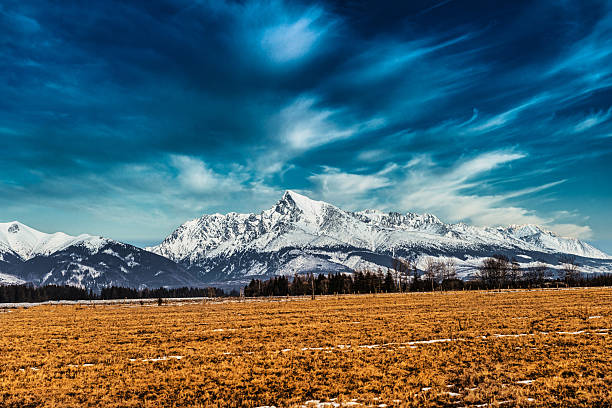 istock Dramatic Winter Panorama of Krivan Peak and High Tatras 2254070613
