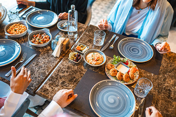 istock Group Savors Traditional Middle Eastern Dishes at Elegant Venue 2254073012