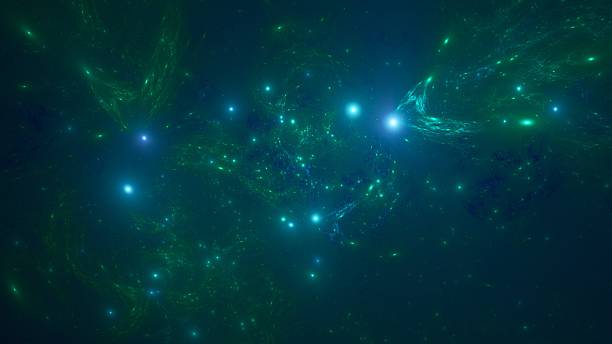 istock Digitally Generated Space Scene Featuring Futuristic Digital Art Texture Luxury Dark Gradient Lighting Modern Technology Graphic Design Wallpaper Concept 2254075130