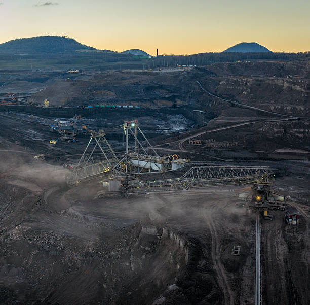 istock Aerial view of an active coal mining site 2254075312