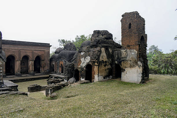 istock weathered brick shrine and collapsed chambers at kalachand temple complex 2254081340