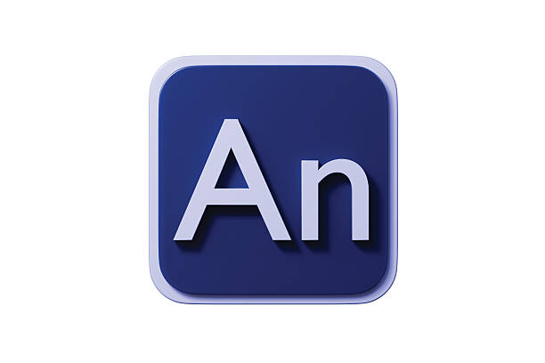 3d an app button icon. animation software concept. Minimal cartoon logo badge app for app store banner and ui hero. isolated on white background. 3d render.