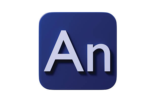 3d an app button icon. animation software concept. Minimal cartoon logo badge app for app store banner and ui hero. isolated on white background. 3d render.