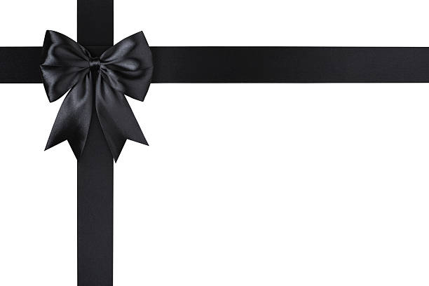istock Black Bow Ribbon Isolated 2254081980