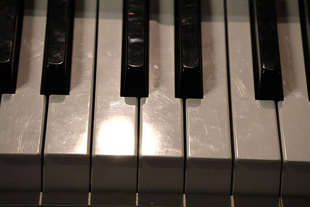 Close up of a piano