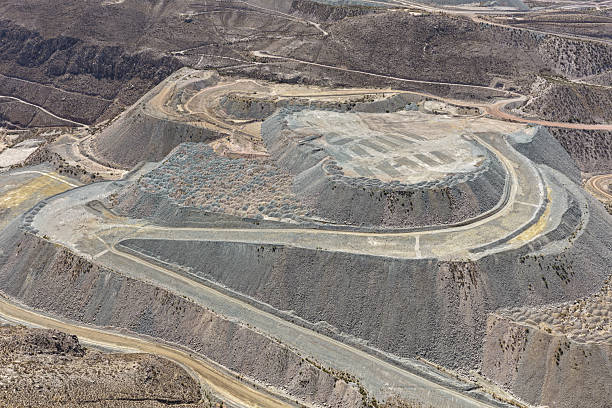 istock Construction process of enormous mine waste dumps 2254094418