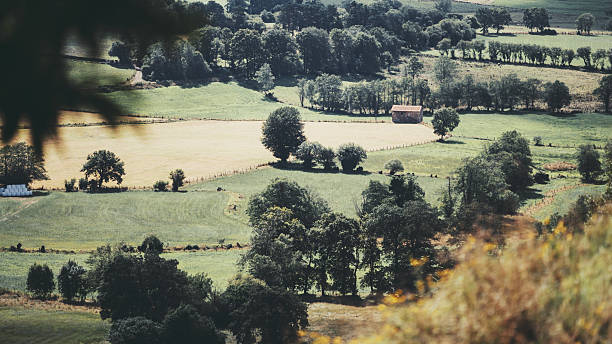 istock Patchwork farmland and farmhouse 2254097274