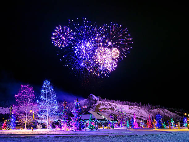 istock Colourful fireworks on New Years Eve 2254104303