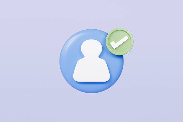 istock Profile personal online account approved with checkmark icon. Username password, Profile name, Secure login web security, Protection, Safety verification. authentications approve concept .3d rendering 2254107719