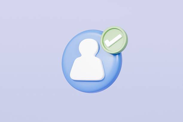 istock Profile personal online account approved with checkmark icon. Username password, Profile name, Secure login web security, Protection, Safety verification. authentications approve concept .3d rendering 2254107720