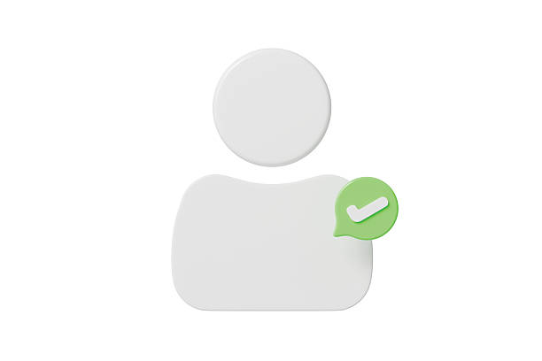 istock 3d verified user avatar icon. verified account concept. Minimal cartoon approved user profile badge checkmark for app ui banner. isolated on white background. 3d render. 2254107837