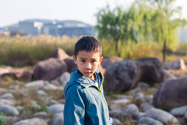 6-7 Years, Asia, Back Lit, Boys, Child