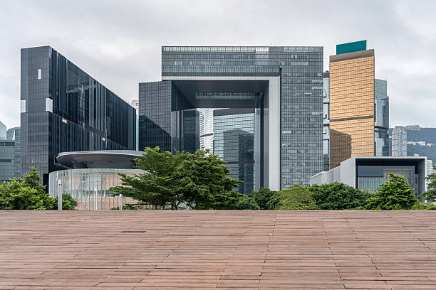 istock Modern urban glass structure office building 2254114236