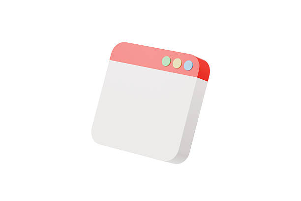 istock 3d Website Mockup blank template icon. Browser Window with blank screen with a copy space. Minimal cartoon website tab computer. browser mockup isolated on white transparent background. 3d render. 2254114987