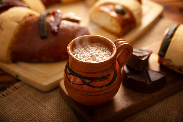 istock Hot Chocolate and Rosca de Reyes cake 2254117453