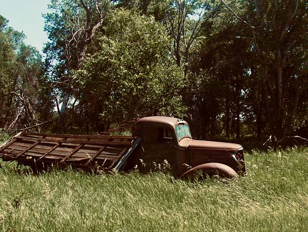 istock Abandoned Work Truck on South Dakota Farm 2254118071