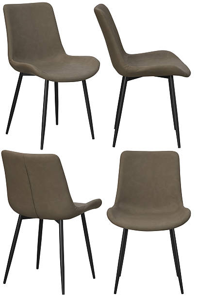 istock Studio shot of upholstered dining chair isolated on white background 2254119481