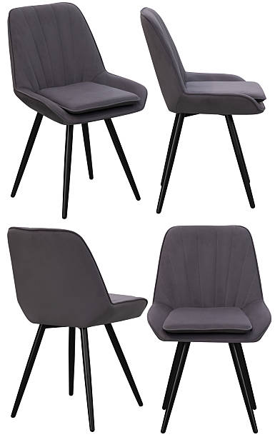istock Studio shot of upholstered dining chair isolated on white background 2254119493