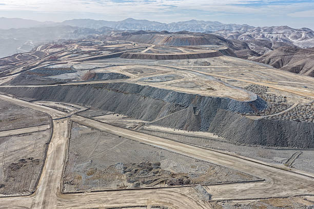 istock Construction process of enormous mine waste dumps 2254120151