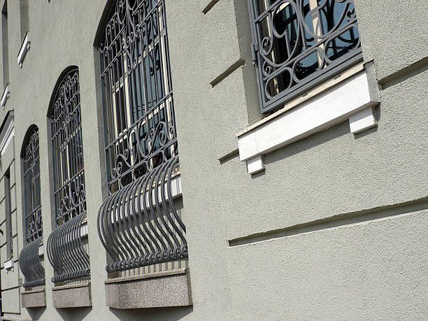istock windows of building with grid at day 2254127231