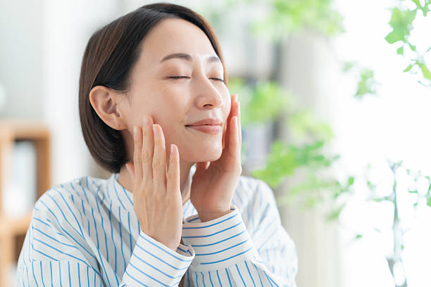 istock Middle-aged woman doing skin care 2254127401