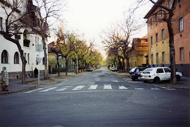 Budapest, Hungary - November 04, 1998: Wekerle estate garden city