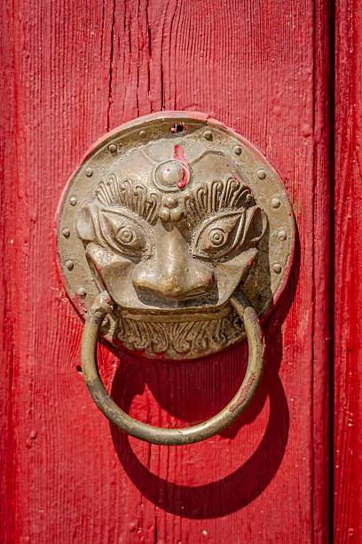 istock Ornamental Bronze Door Knocker 2254141336