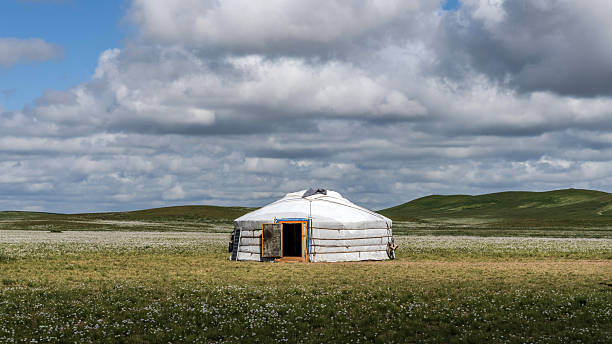 Nomadic family home under Cloudy Sky
