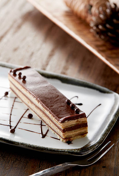 istock Closeup of chocolate mousse cake 2254141525