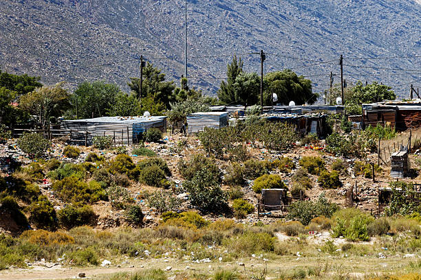 A squatter camp near De Doorns , South Africa.