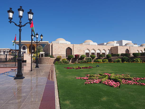 Al Alam Palace is the ceremonial palace of the Sultan of Oman. It is used for official functions like welcoming foreign dignitaries and heads of state.