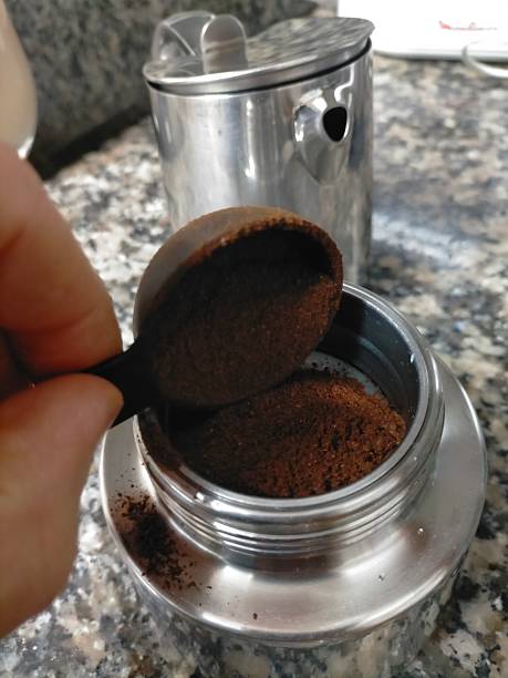 istock preparing a coffee with an Italian coffee pot 2254145037
