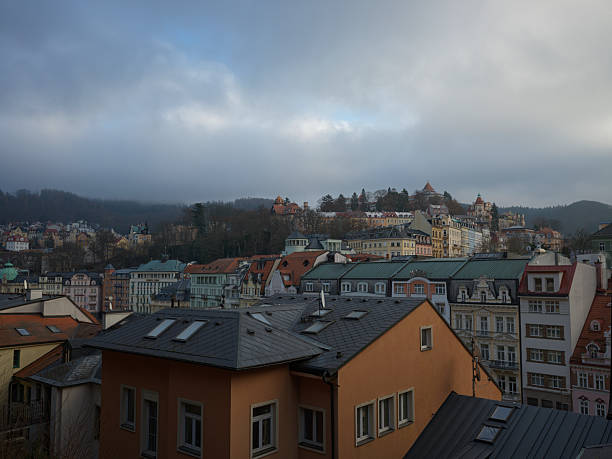 Karlovy Vary Historic Spa Resort Town in the Czech Republic