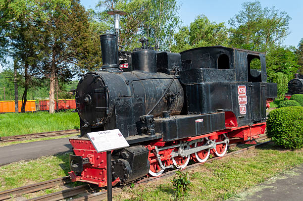Resita, Romania - May 02, 2013: Steam locomotive displayed at an museum. CFR 764-001