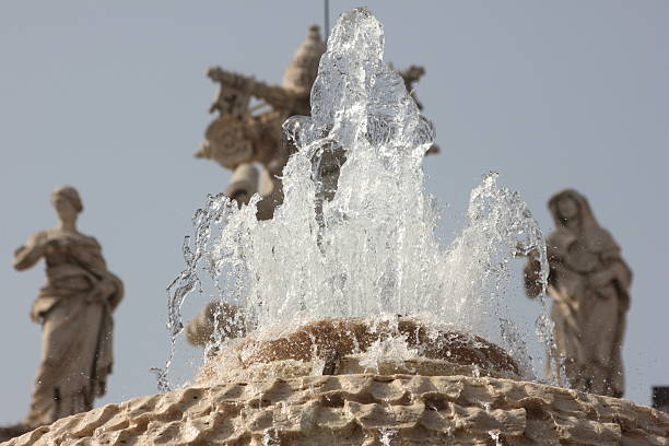 Water Fountain Splash in St Peters Square Vatican