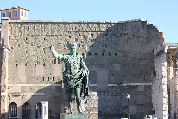 istock Bronze Statue of Emperor Augustus in Rome 2254146194