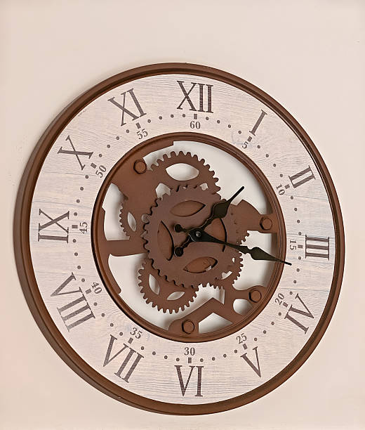 istock Elegant Wall Clock with Roman Numerals – Classic Luxury Timepiece 2254148874