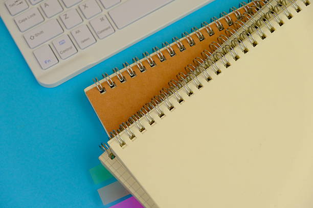 paper on yellow background. Empty Space for your text. business and education concept