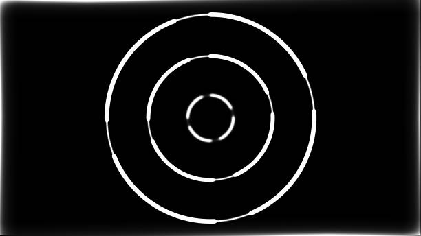Glowing fiery ring video animation 4K stock video