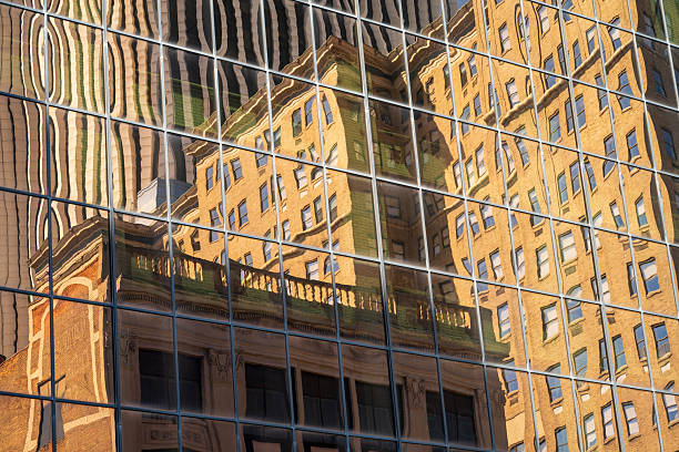istock Reflection of buildings in downtown Rochester 2254184018