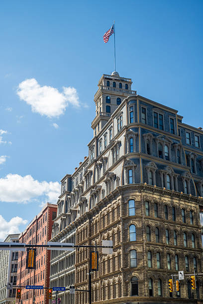 istock Historic buildings in downtown Rochester 2254184023
